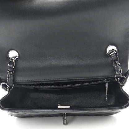 Chanel Lambskin Quilted Mini Rectangular Flap So Black 5 of 9