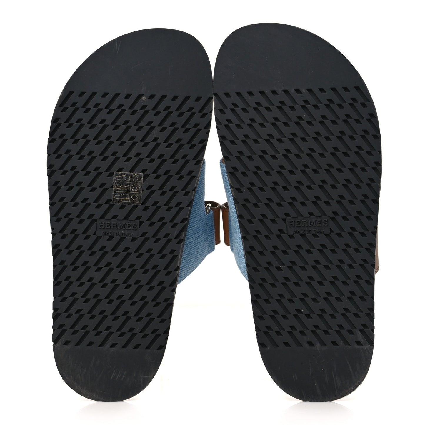 Denim Calfskin Womens Chypre Sandals 36 Bleu Clair Naturel