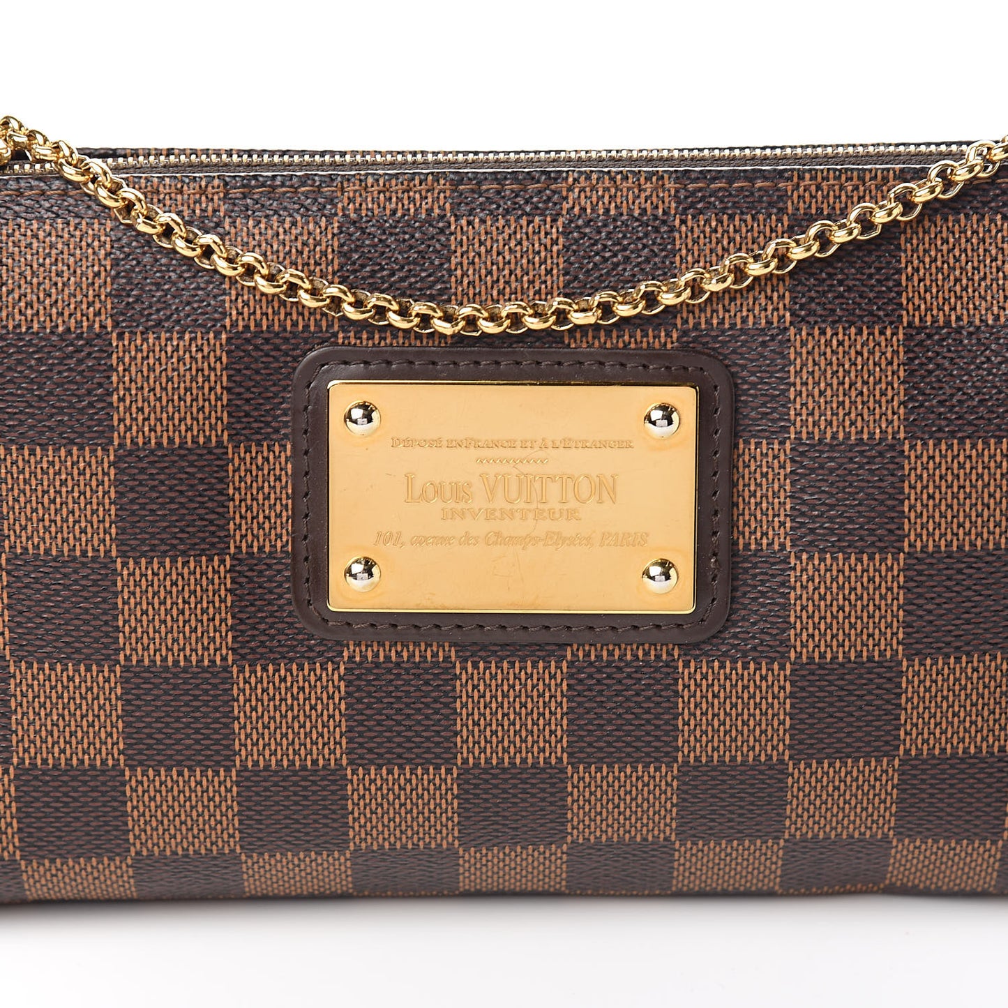 Damier Ebene Eva Clutch
