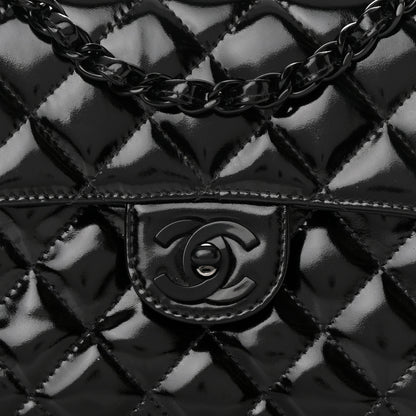 Chanel Patent Calfskin Quilted Mini Square Flap So Black 9 of 18