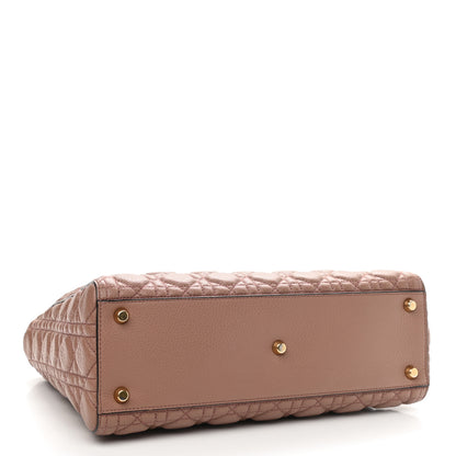 Christian Dior Grained Calfskin Cannage Large Lady Dior Light Pink 5 of 8