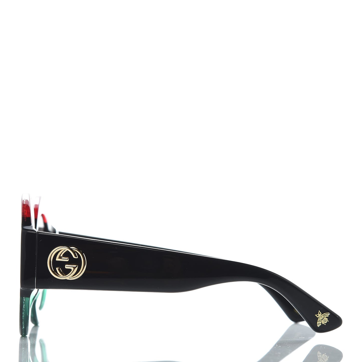 Acetate Round GG0084S Sunglasses Black Red Green