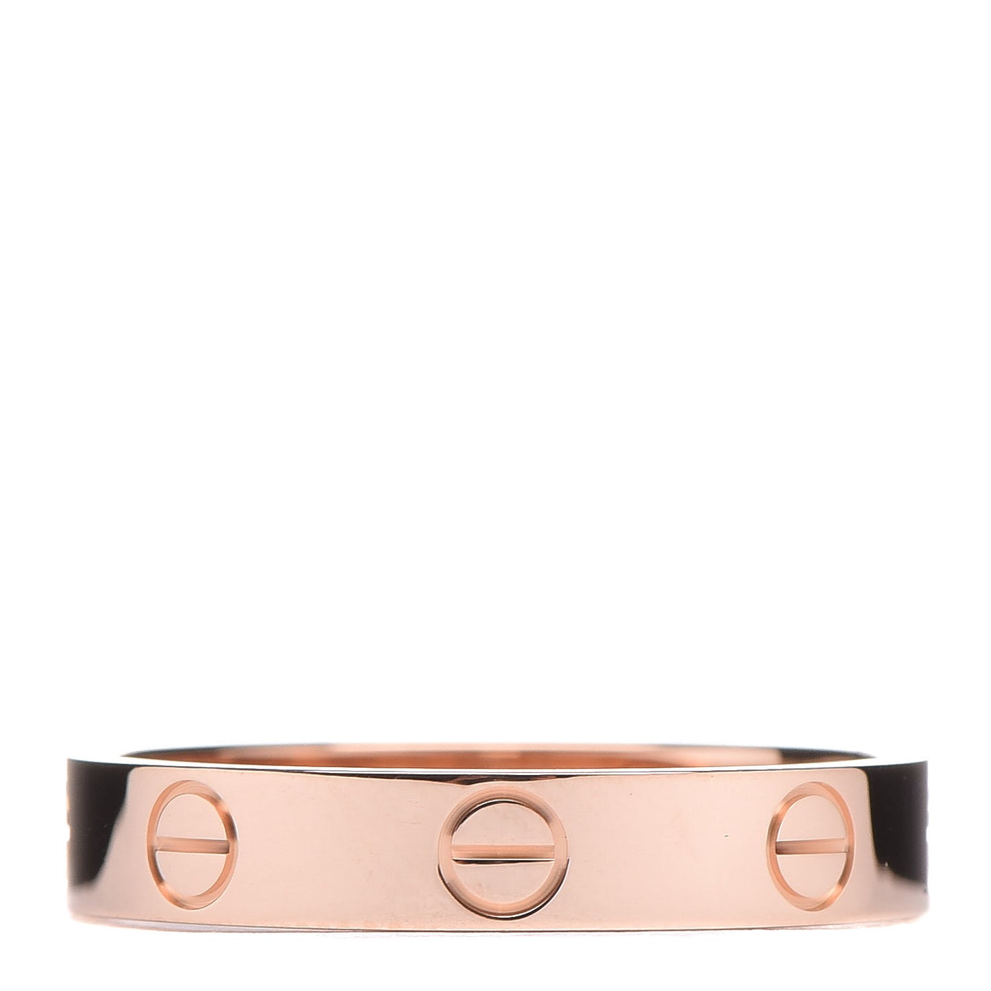 18K Pink Gold 3.5mm LOVE Wedding Band Ring 55 7.25