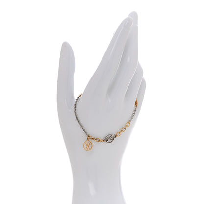 Louis Vuitton Logomania Bracelet Silver Gold 2 of 7