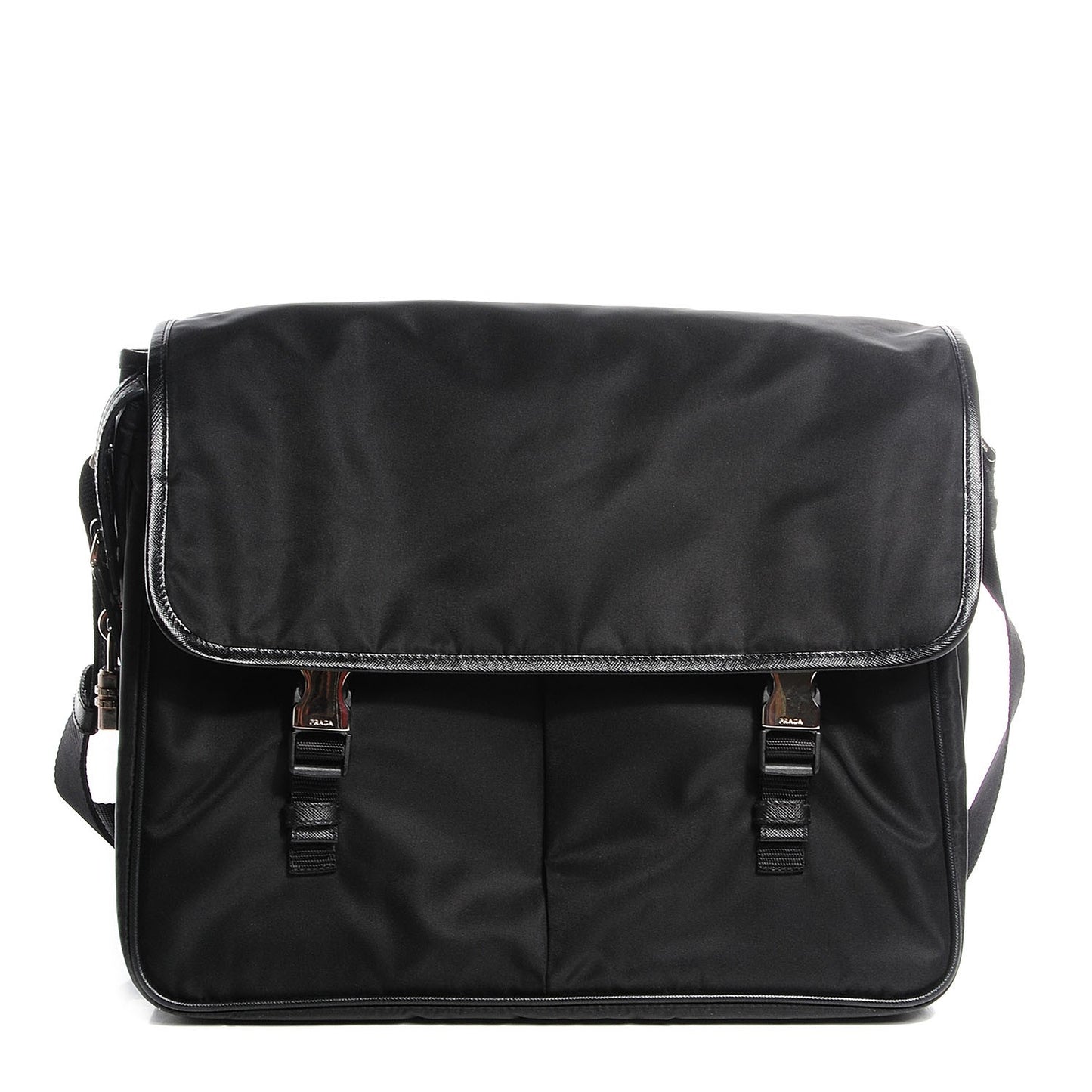 Tessuto Saffiano Messenger Bag Nero Black