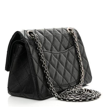 Chanel Aged Calfskin Lucky Charms 2.55 Reissue 224 Flap Black 3 of 12