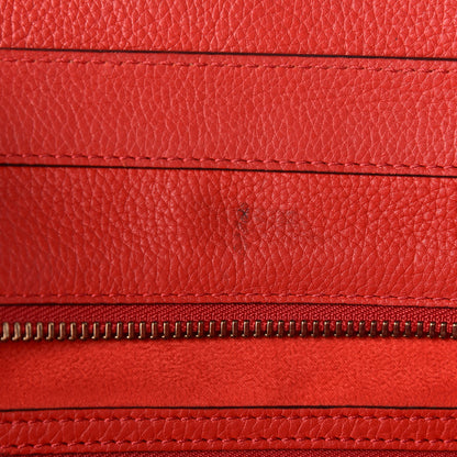Celine Drummed Calfskin Mini Luggage Red 8 of 15