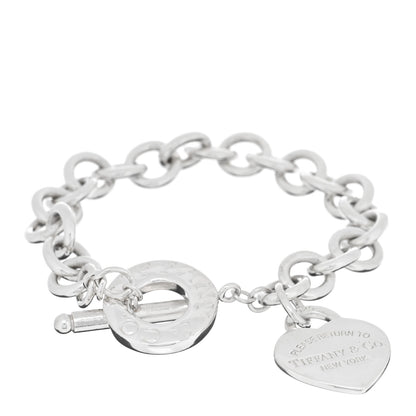 Tiffany Sterling Silver Return To Tiffany Heart Tag Toggle Bracelet 1 of 3