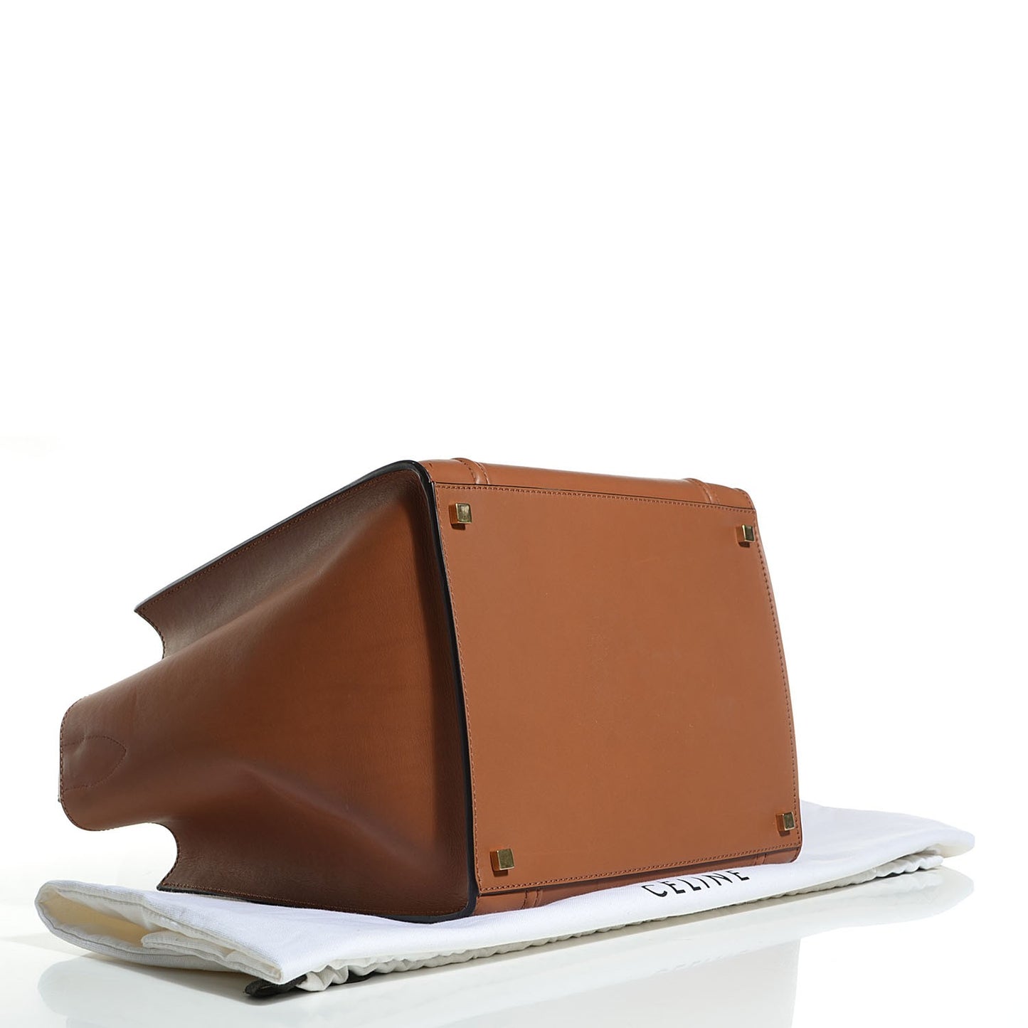 Palmelato Calfskin Medium Phantom Luggage Camel