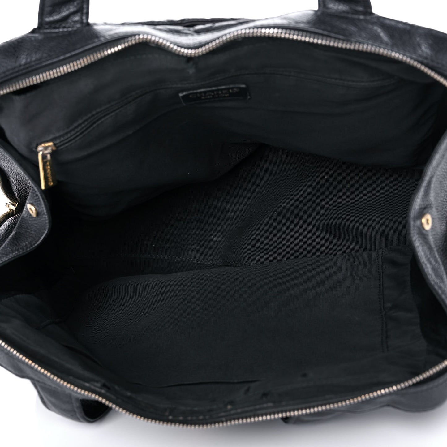 Caviar Quilted Bowler Black