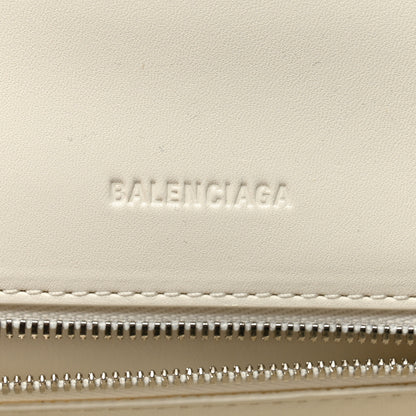 Balenciaga Faux Calfskin Fabric Glow In The Dark Small Sneakerhead Top Handle Bag White Orange 6 of 10