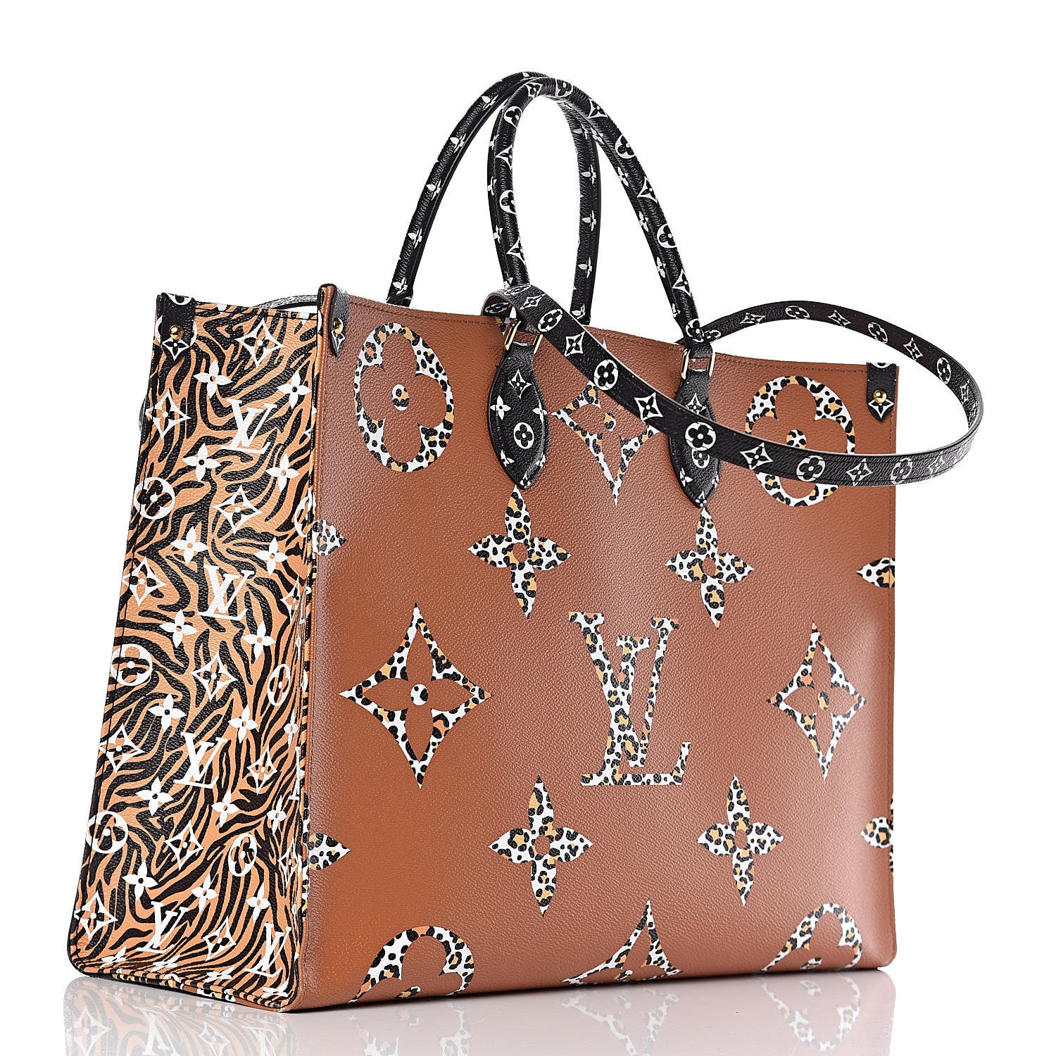 Louis Vuitton Monogram Giant Jungle Onthego GM Black 3 of 12