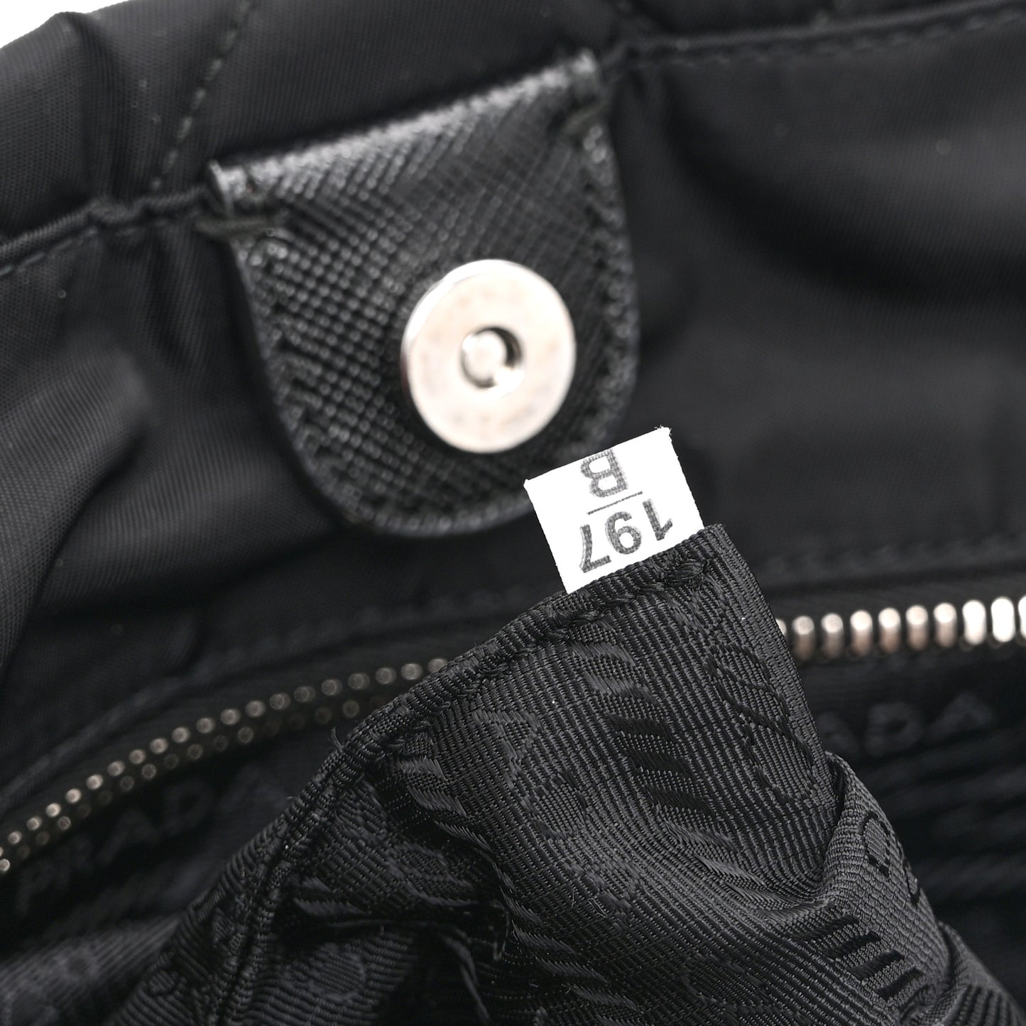Nylon Tessuto Impuntu Quilted Tote Black