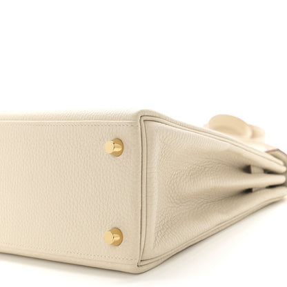Hermes Togo Kelly Retourne 25 Craie 10 of 12