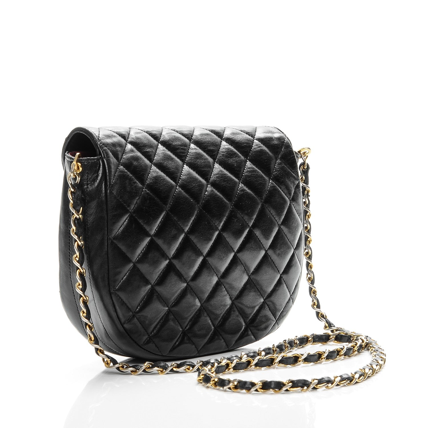 Chanel Lambskin Quilted Shoulder Bag Black 3 of 10