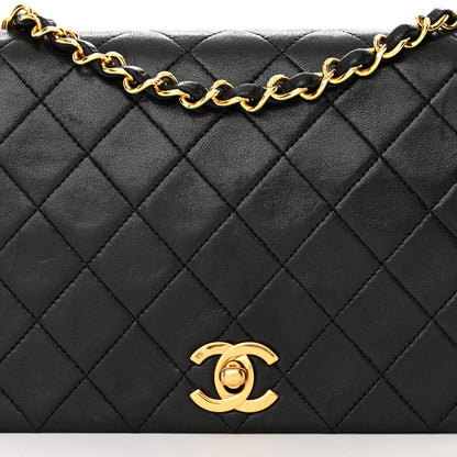 Chanel Lambskin Quilted Small Single Flap Black 8 of 15