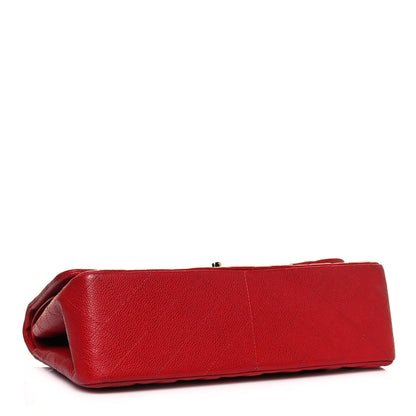 Chanel Caviar Quilted Jumbo Double Flap Red 4 of 18
