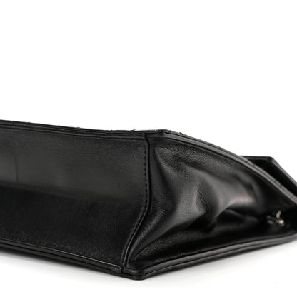 Chanel Lambskin Top Handle Logo Flap Black 10 of 11