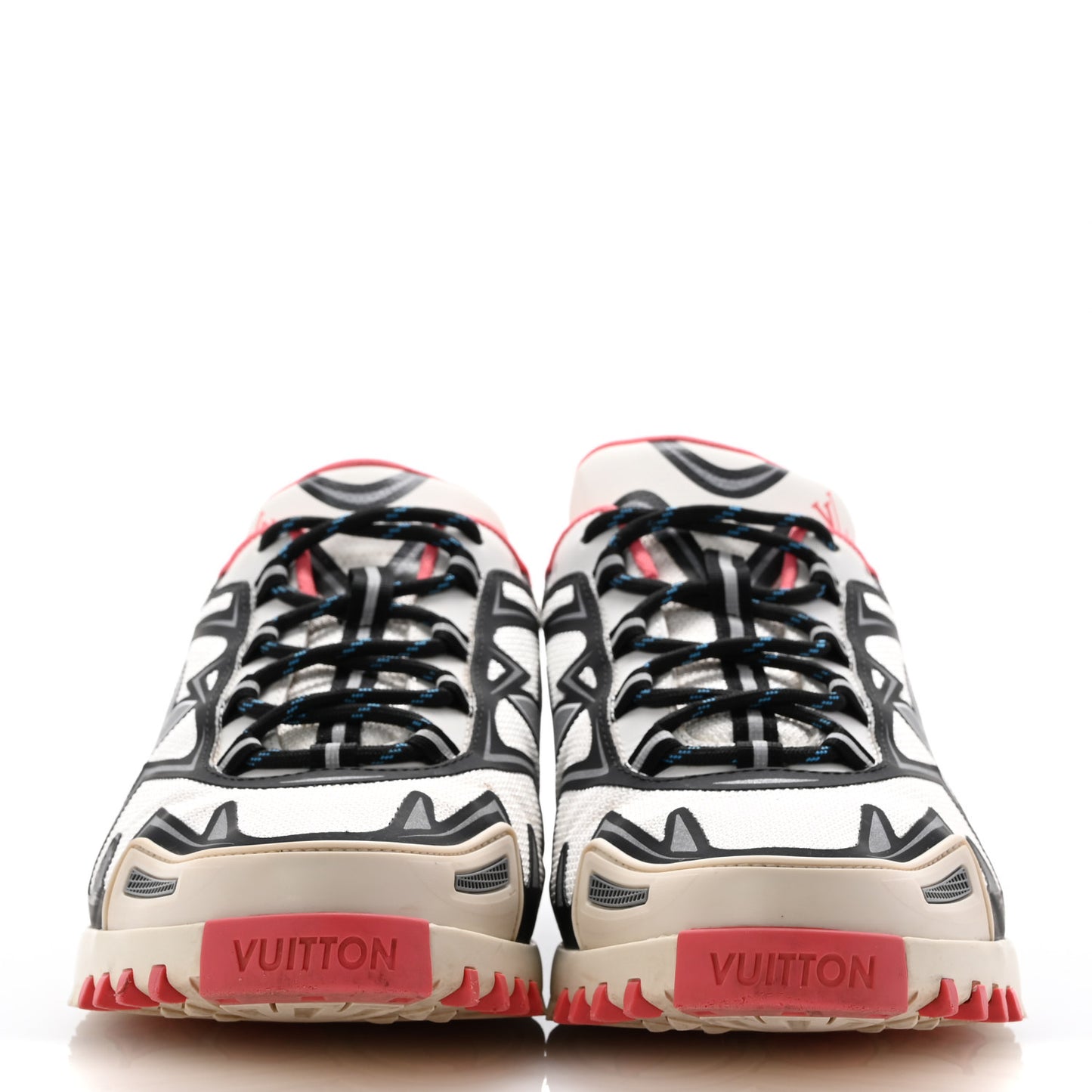 Mesh Rubber Mens LV Sprint Sneaker 8 White Pink Blue