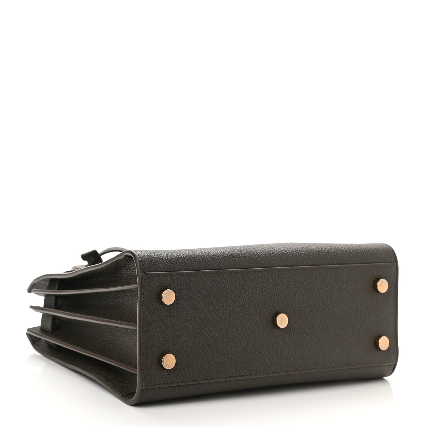 Grained Calfskin Baby Sac De Jour Bronze