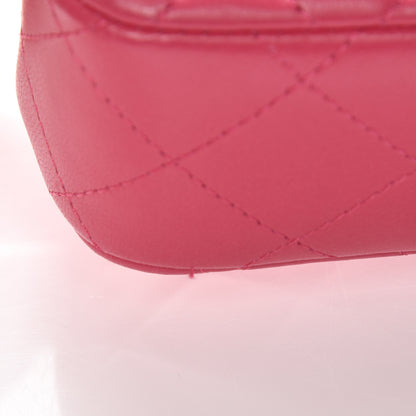 Chanel Lambskin Quilted Extra Mini Flap Dark Pink 12 of 12