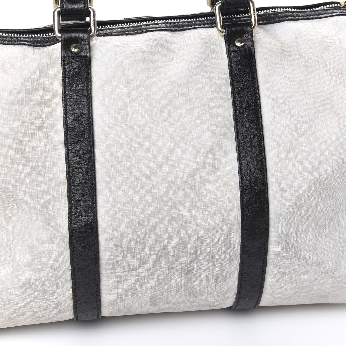 GG Plus Monogram Medium Joy Boston White Black