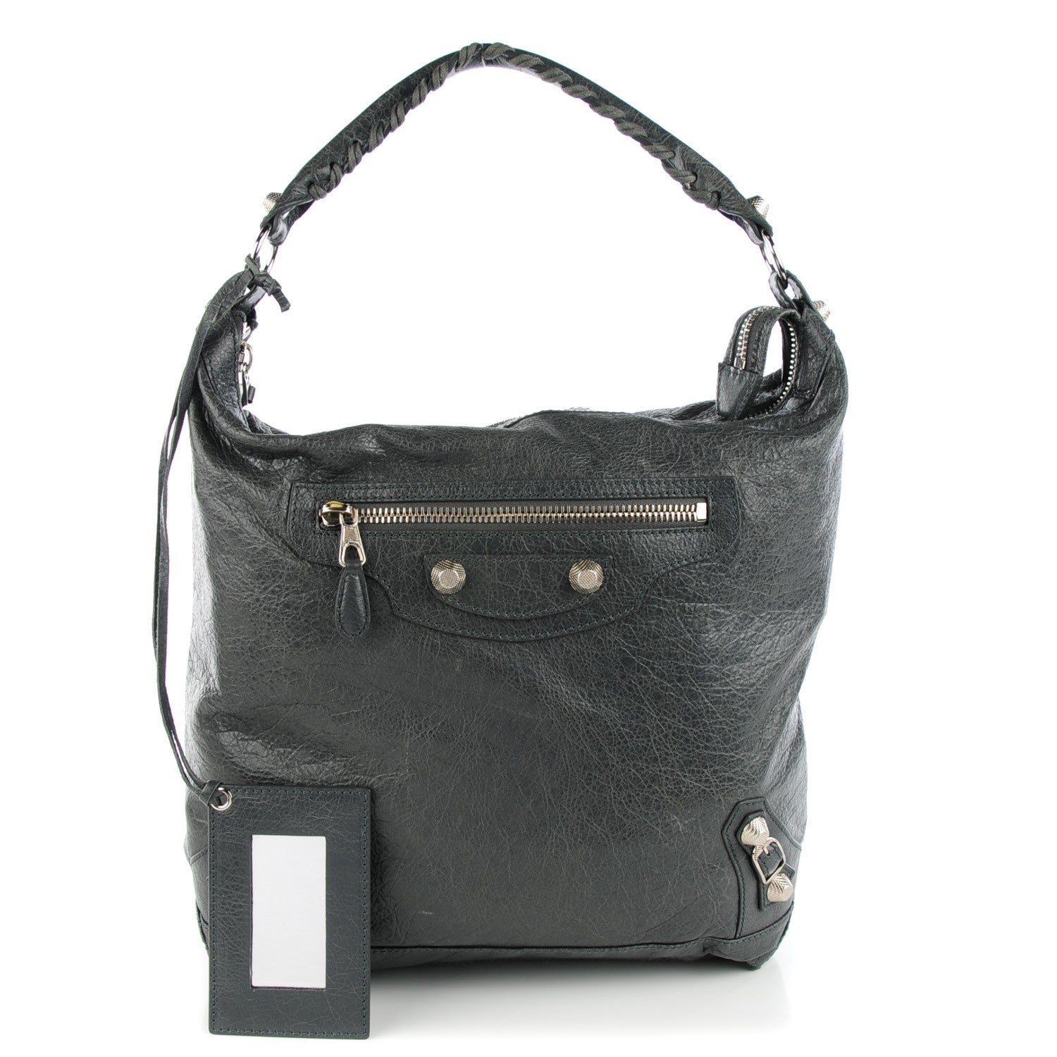 Balenciaga Agneau Giant 12 Silver Hardware Day Hobo Gris Tarmac 1 of 7
