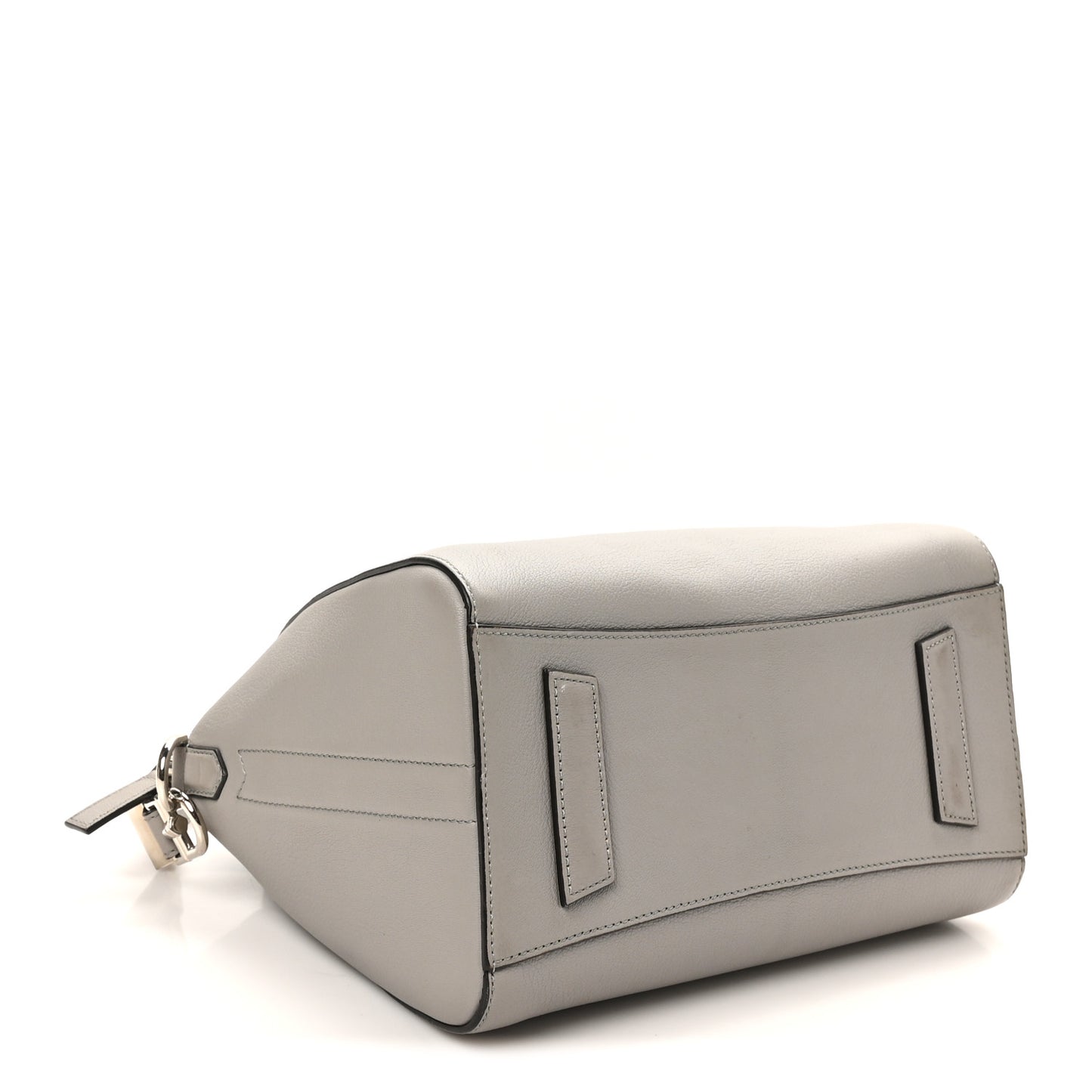 Sugar Goatskin Small Antigona Pearl Grey