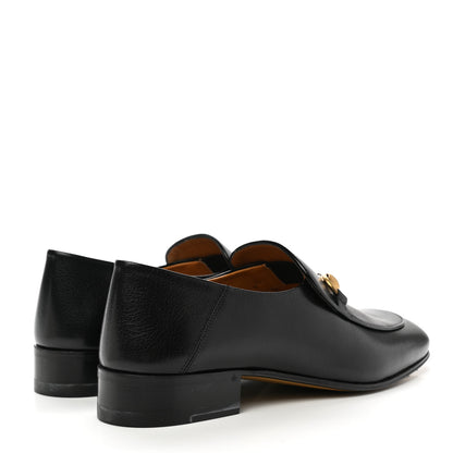 Gucci Goatskin Womens Horsebit Mid-Heel Loafers 40 Black 4 of 9