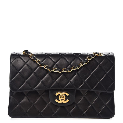 Chanel Lambskin Quilted Small Double Flap Black 1 of 10