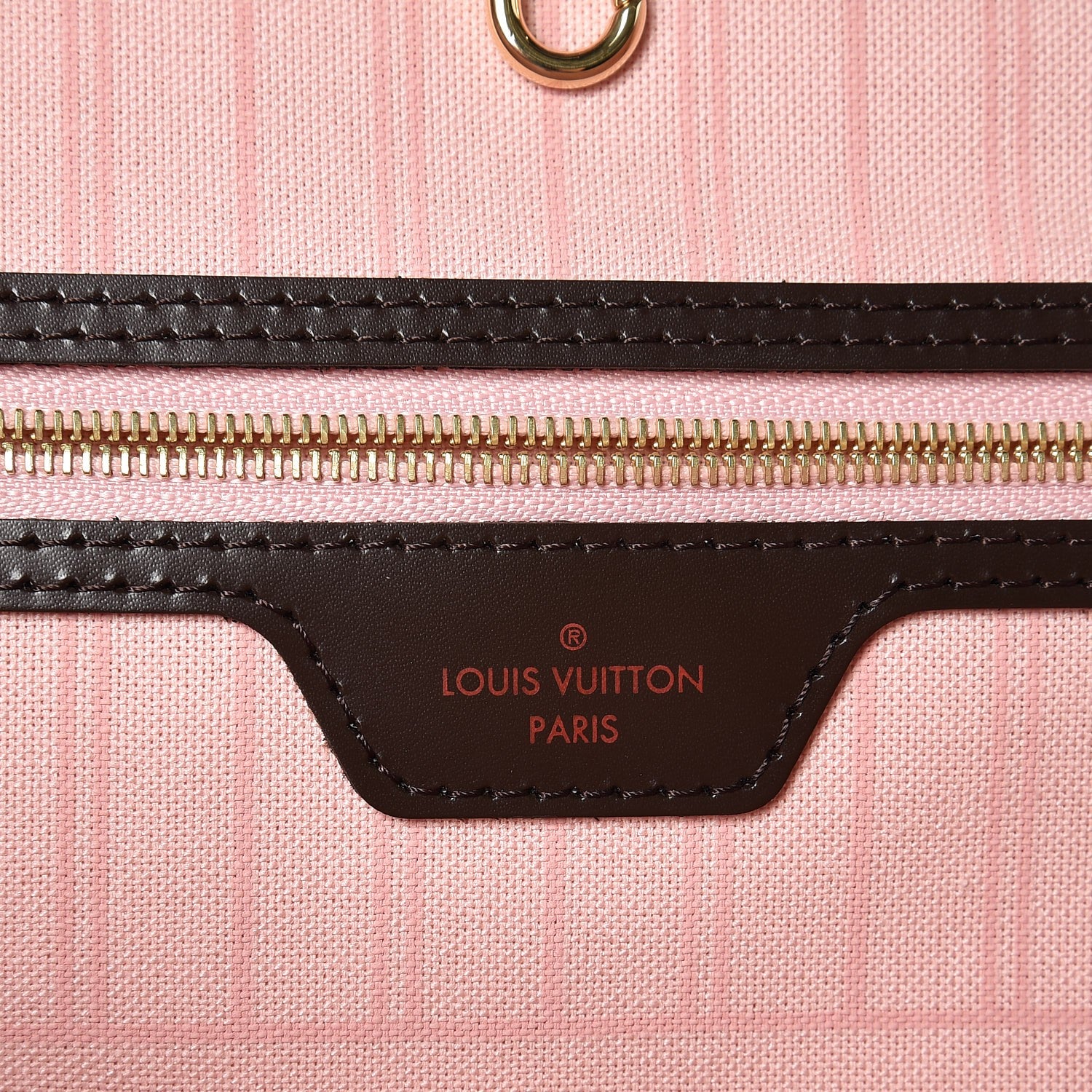 Louis Vuitton Damier Ebene Neo Neverfull MM Rose Ballerine 6 of 8