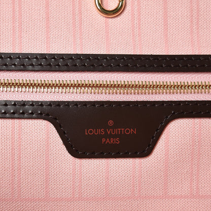 Louis Vuitton Damier Ebene Neo Neverfull MM Rose Ballerine 6 of 8