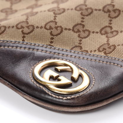 Gucci Monogram Medium New Britt Hobo Dark Brown 10 of 14