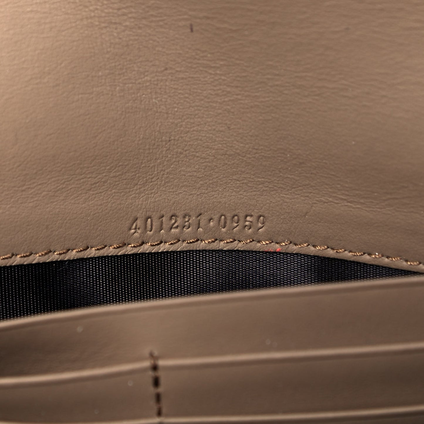 GG Supreme Monogram Mini Dionysus Chain Wallet Beige Taupe