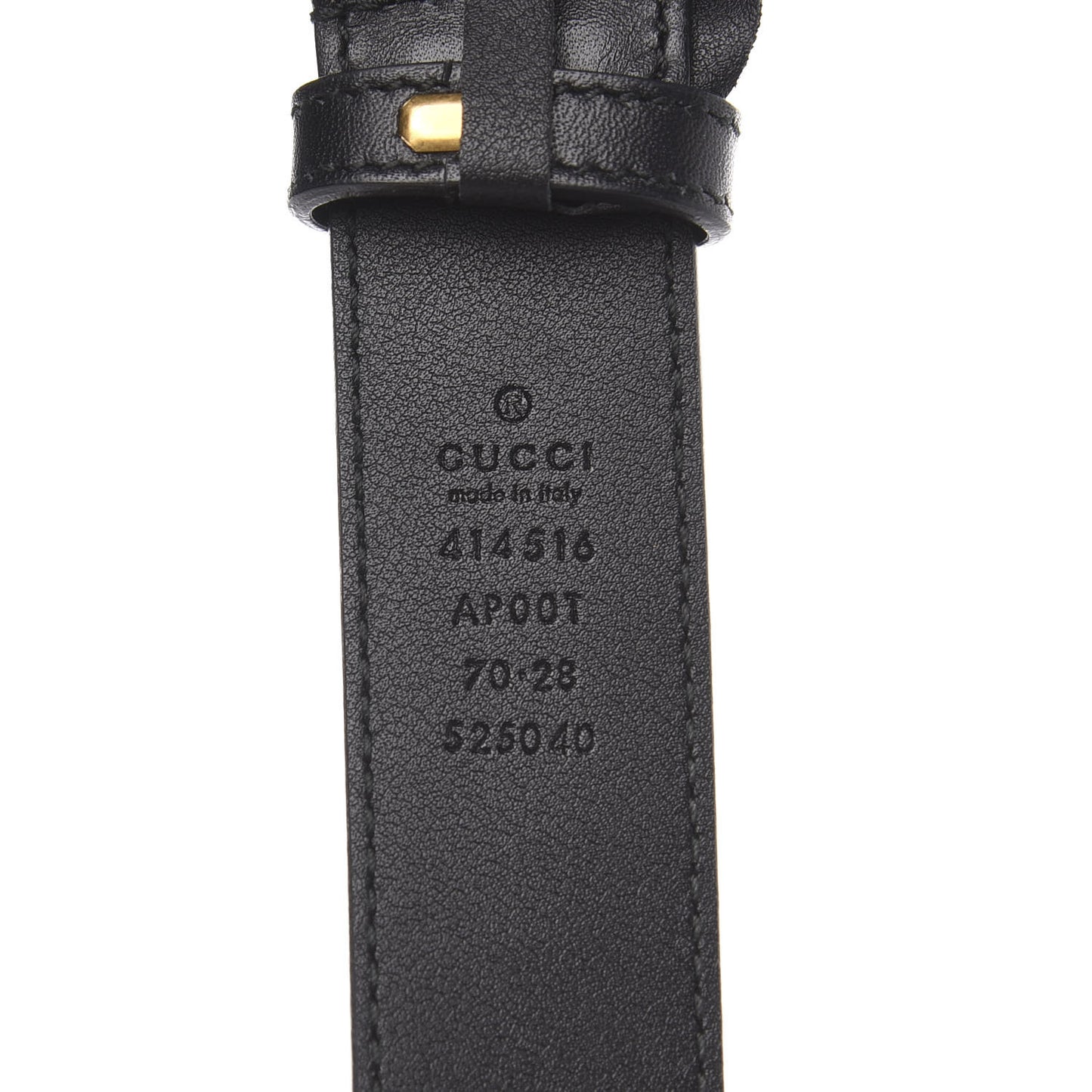Moon Calfskin Double G 30mm Belt 70 28 Black