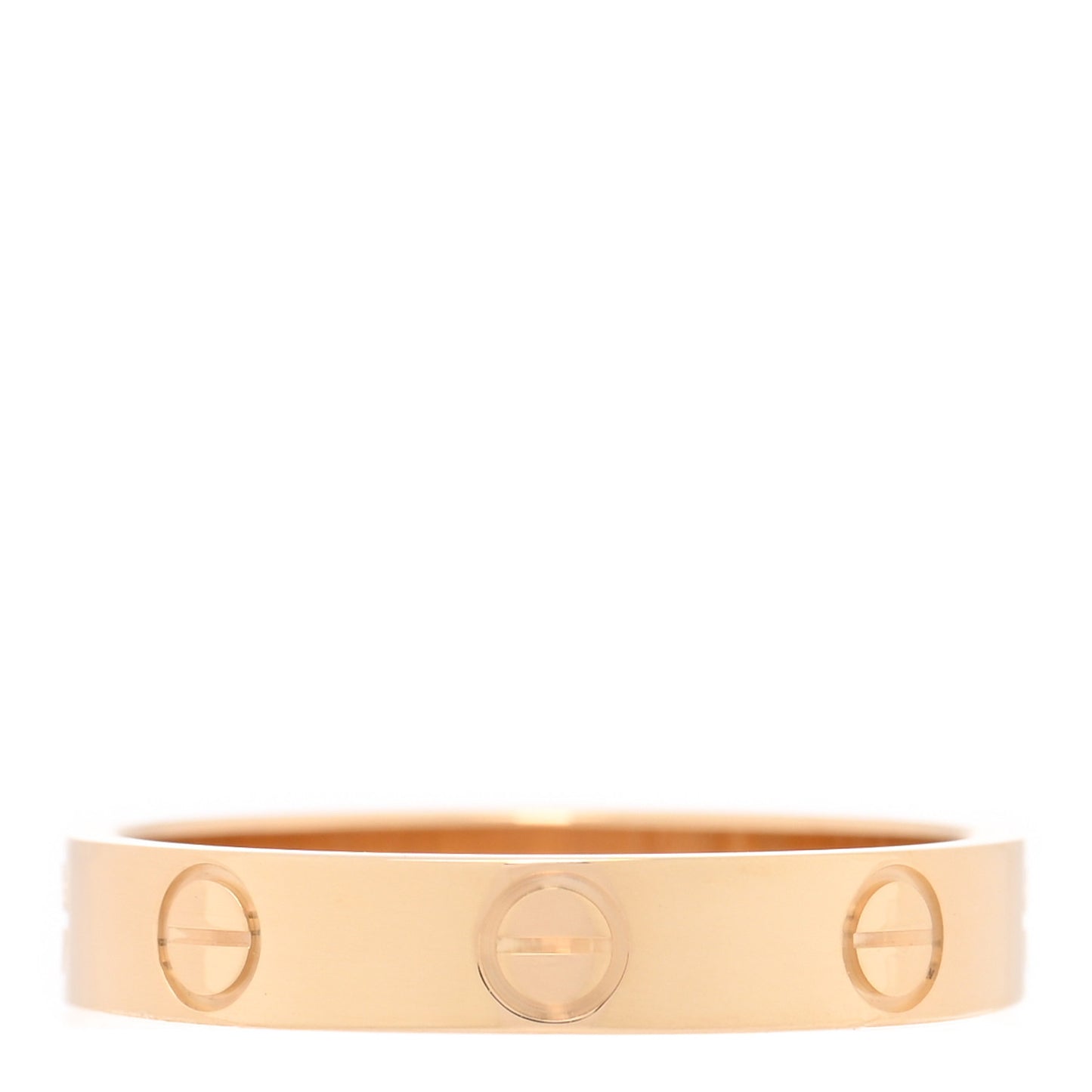 18K Yellow Gold 3.5mm LOVE Wedding Band Ring 54 7