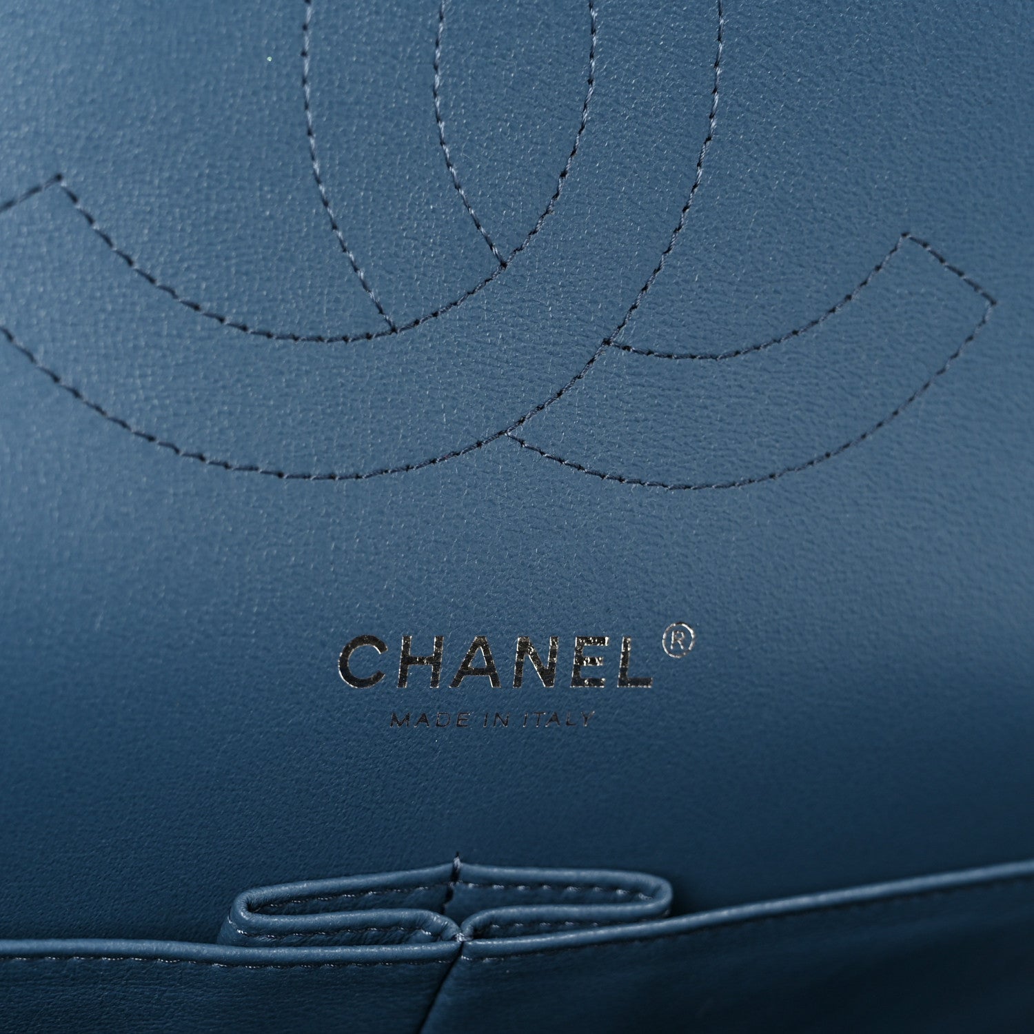 Chanel Caviar Quilted Jumbo Double Flap Blue 6 of 11