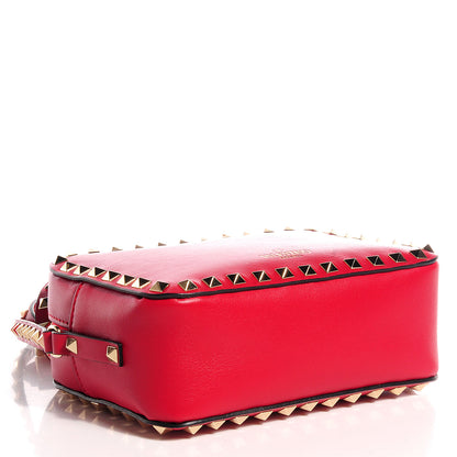 Valentino Garavani Calfskin Rockstud Camera Crossbody Bag Red 4 of 7
