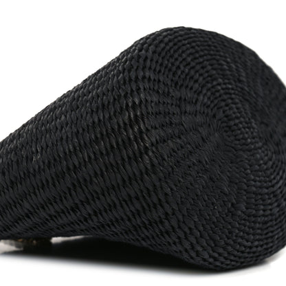 Chloe X MIFUKO Raffia Calfskin Mini Chain Basket Black 8 of 9