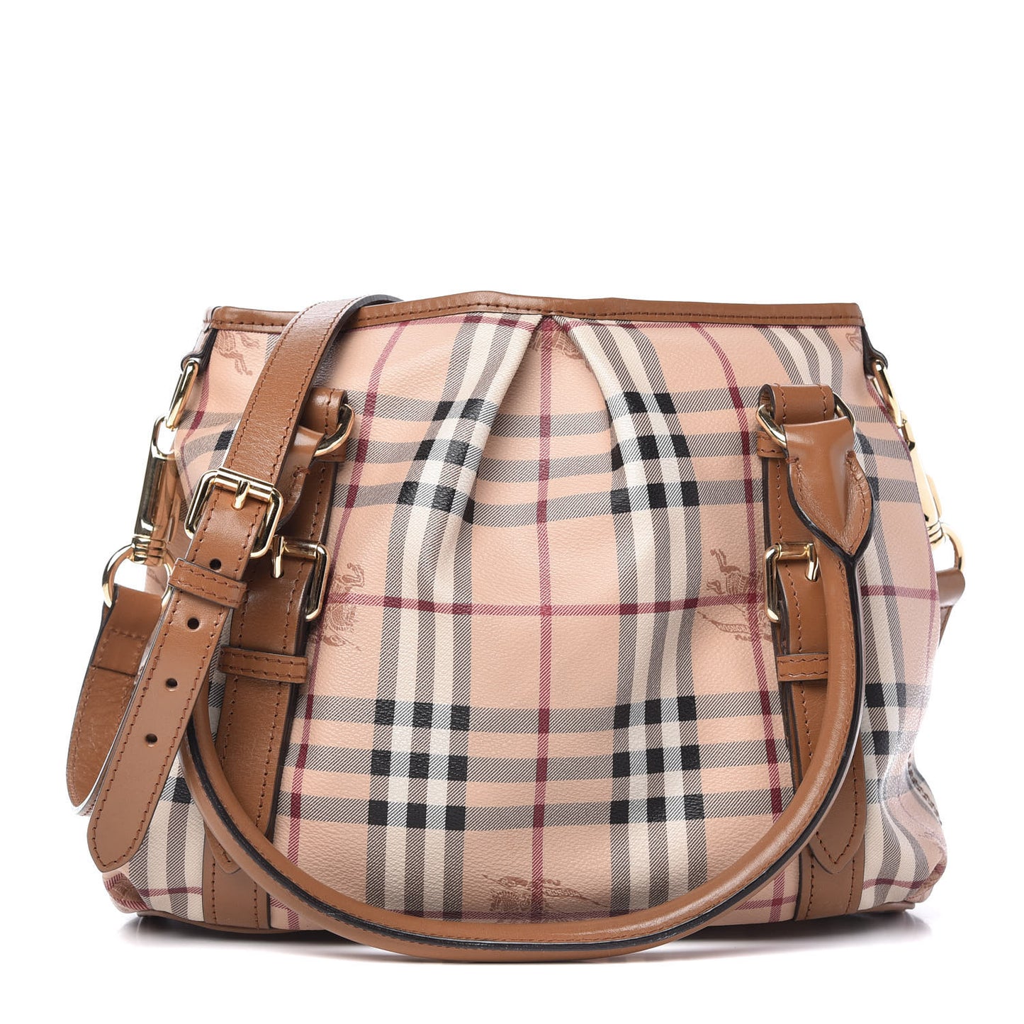 Haymarket Check Small Northfield Tote Camel