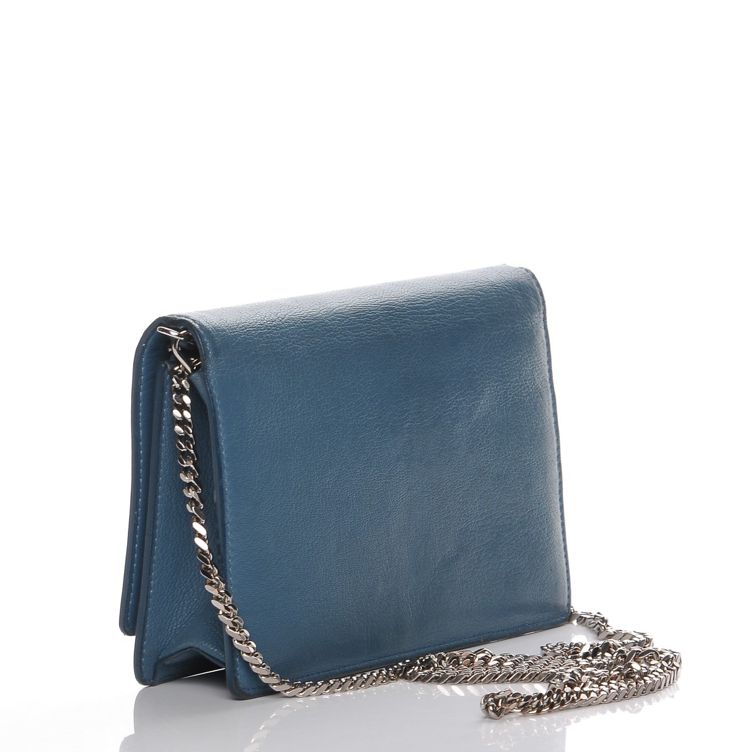 Givenchy Sugar Goatskin Pandora Chain Wallet Medium Blue 3 of 11