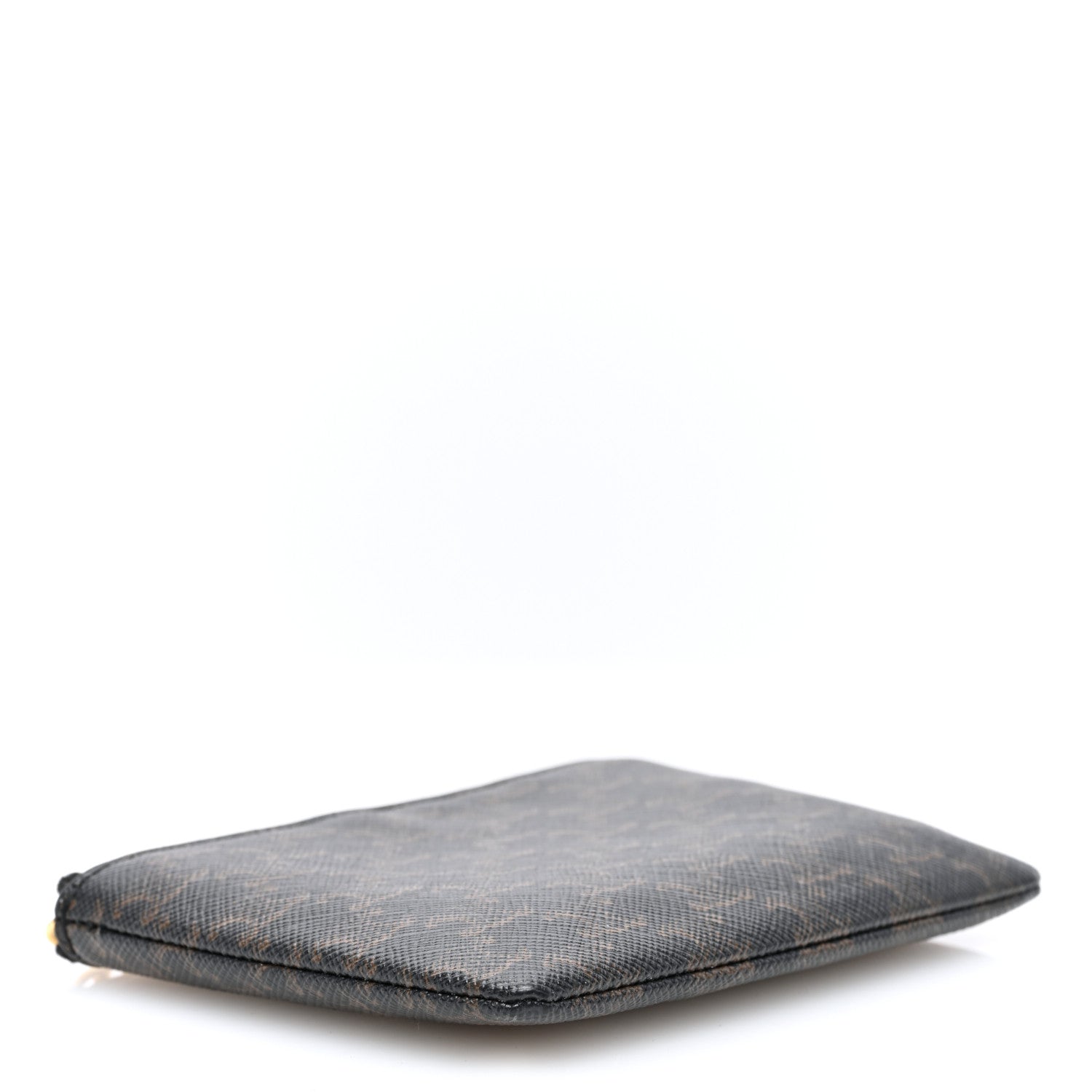 Celine Triomphe Canvas Coin and Card Pouch With Hook Black 4 of 7