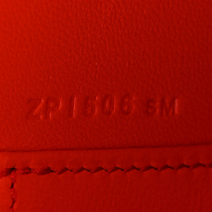 Hermes Veau Doblis Suede Kelly Cut Clutch Pochette Capucine 7 of 8
