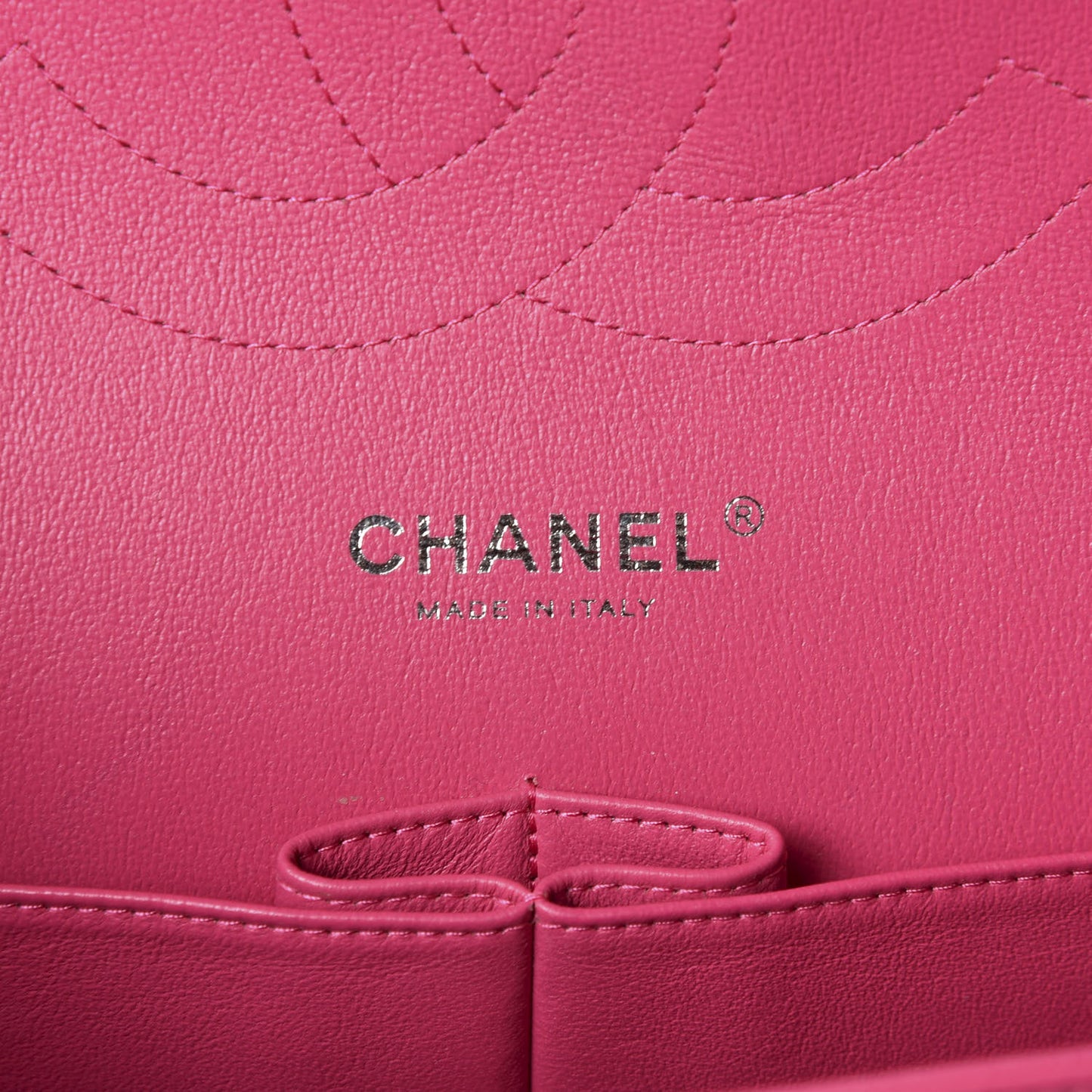 Lambskin Quilted Jumbo Double Flap Dark Pink