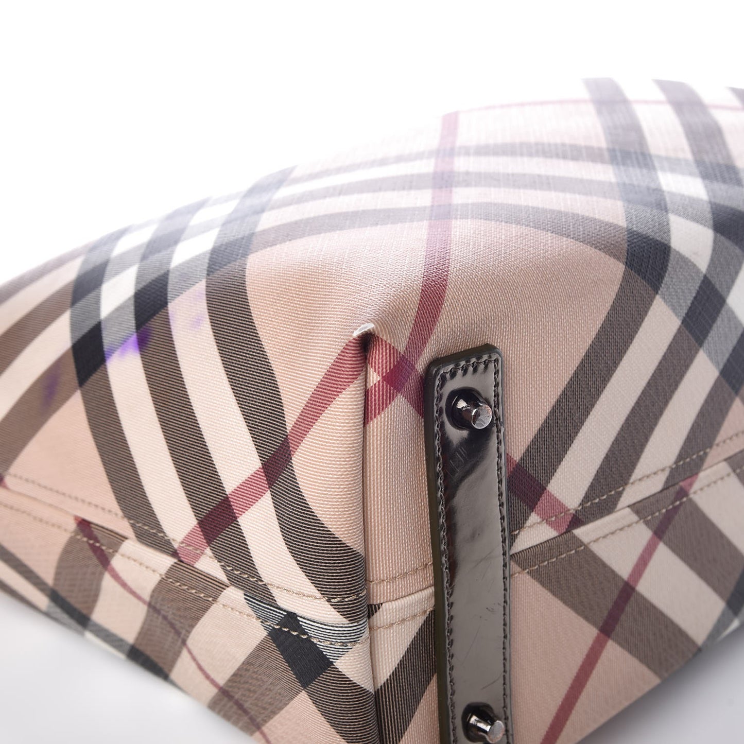 Patent Supernova Check Stanton Tote Dark Nickel