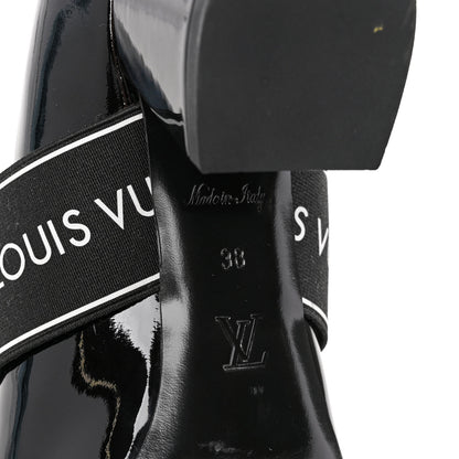 Louis Vuitton Patent Uncover Pumps 38 Black 7 of 11