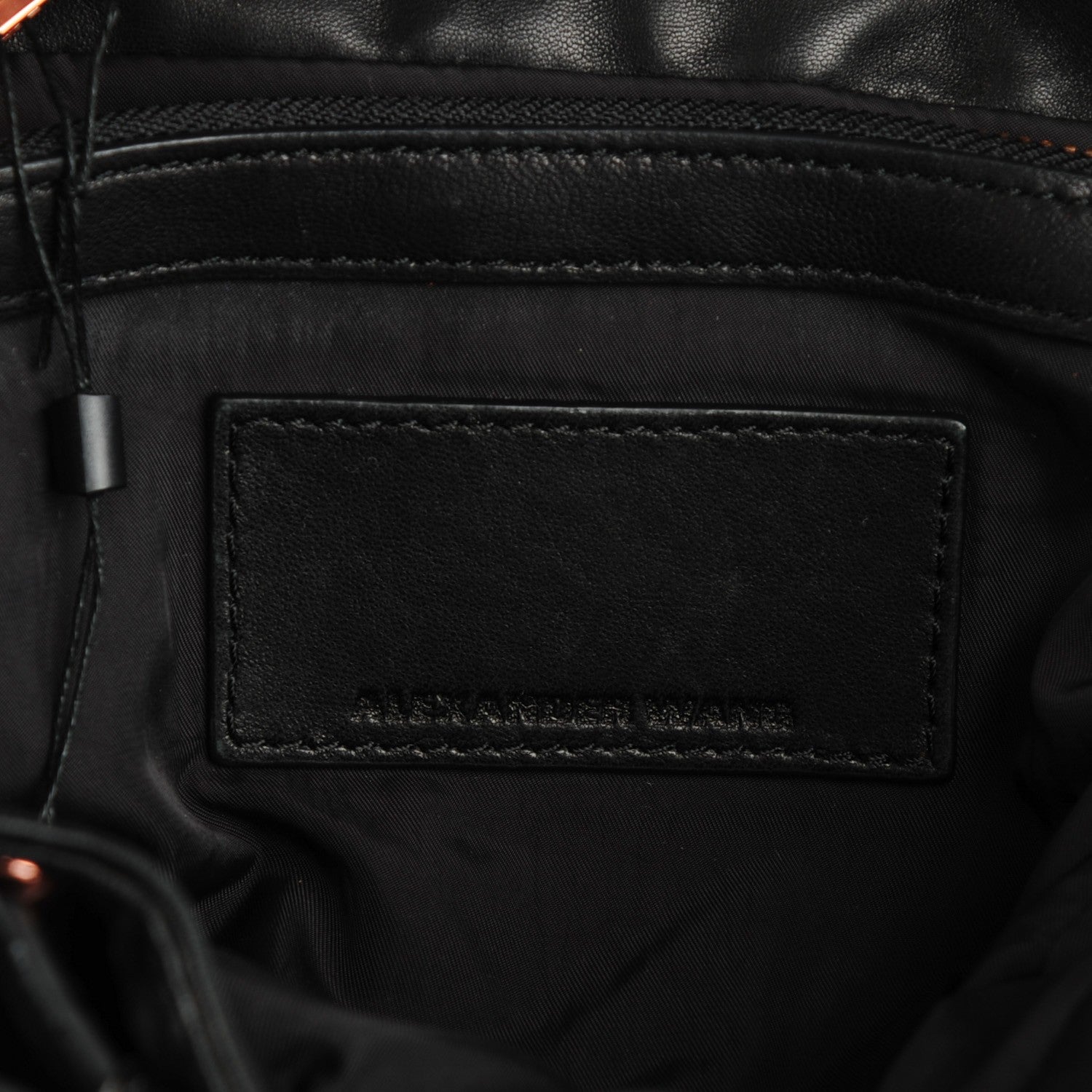 Alexander Wang Lambskin Marti Backpack Washed Black Rose Gold Hardware 6 of 8