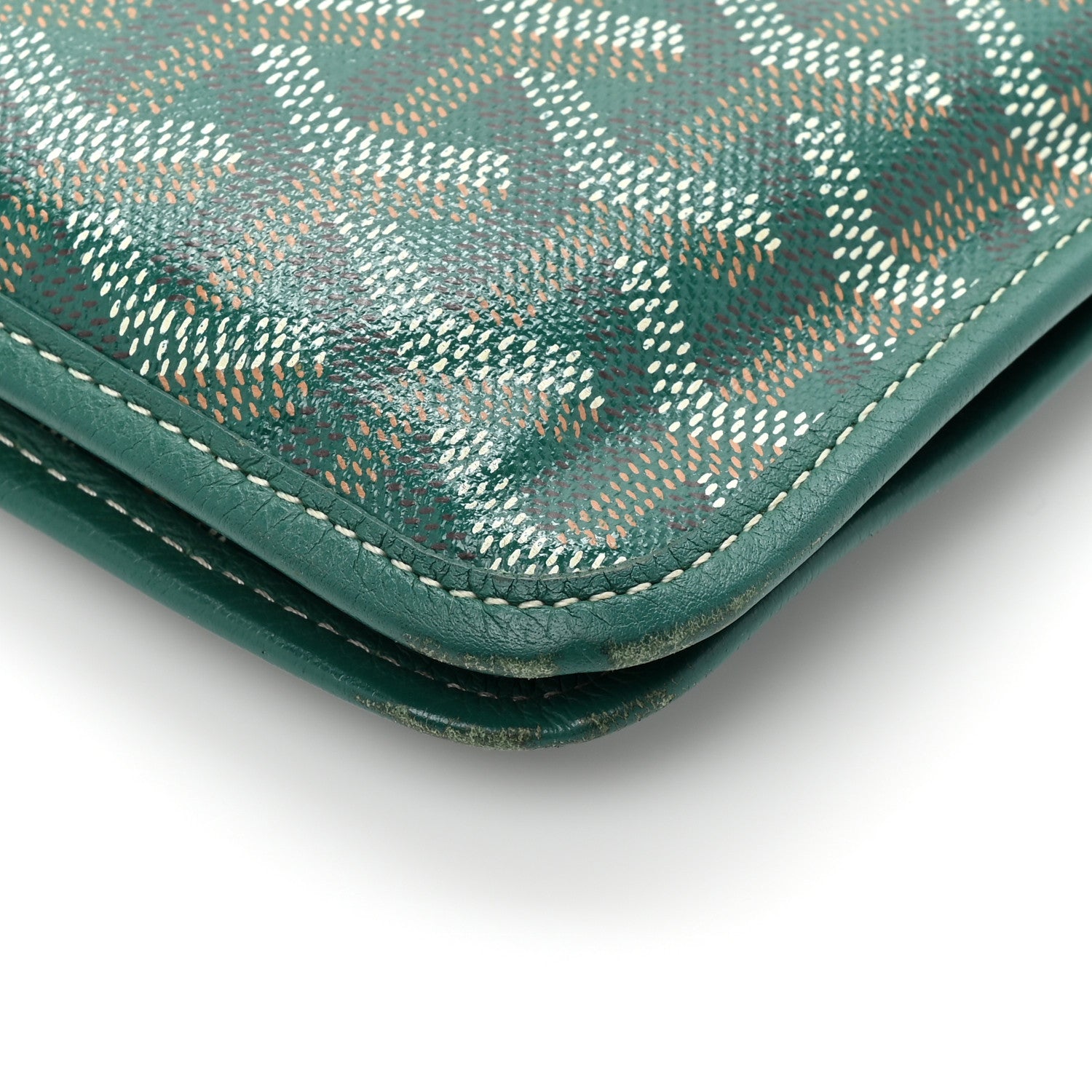 Goyard Goyardine Plumet Wallet Clutch Green 14 of 17