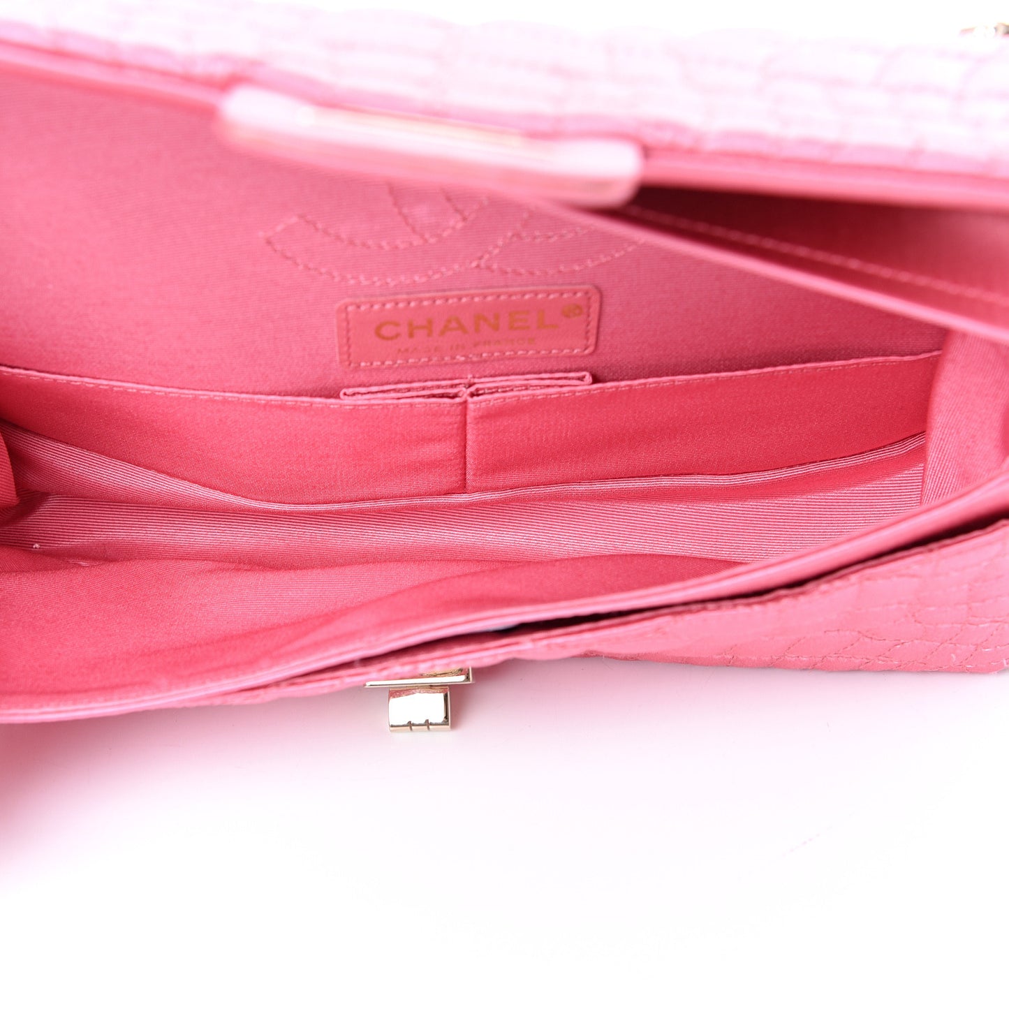 Satin Coco's Croc 2.55 Reissue East West Flap Pink
