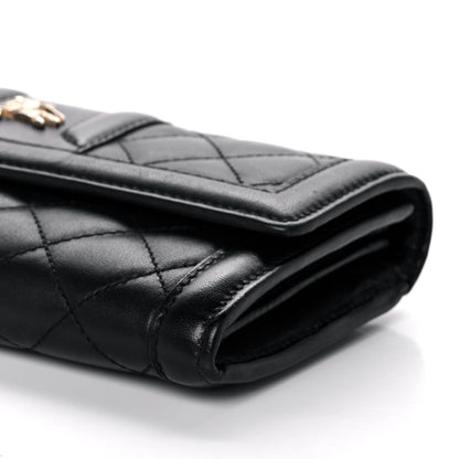 Burberry Calfskin Quilted Continental Wallet Black 11 of 13